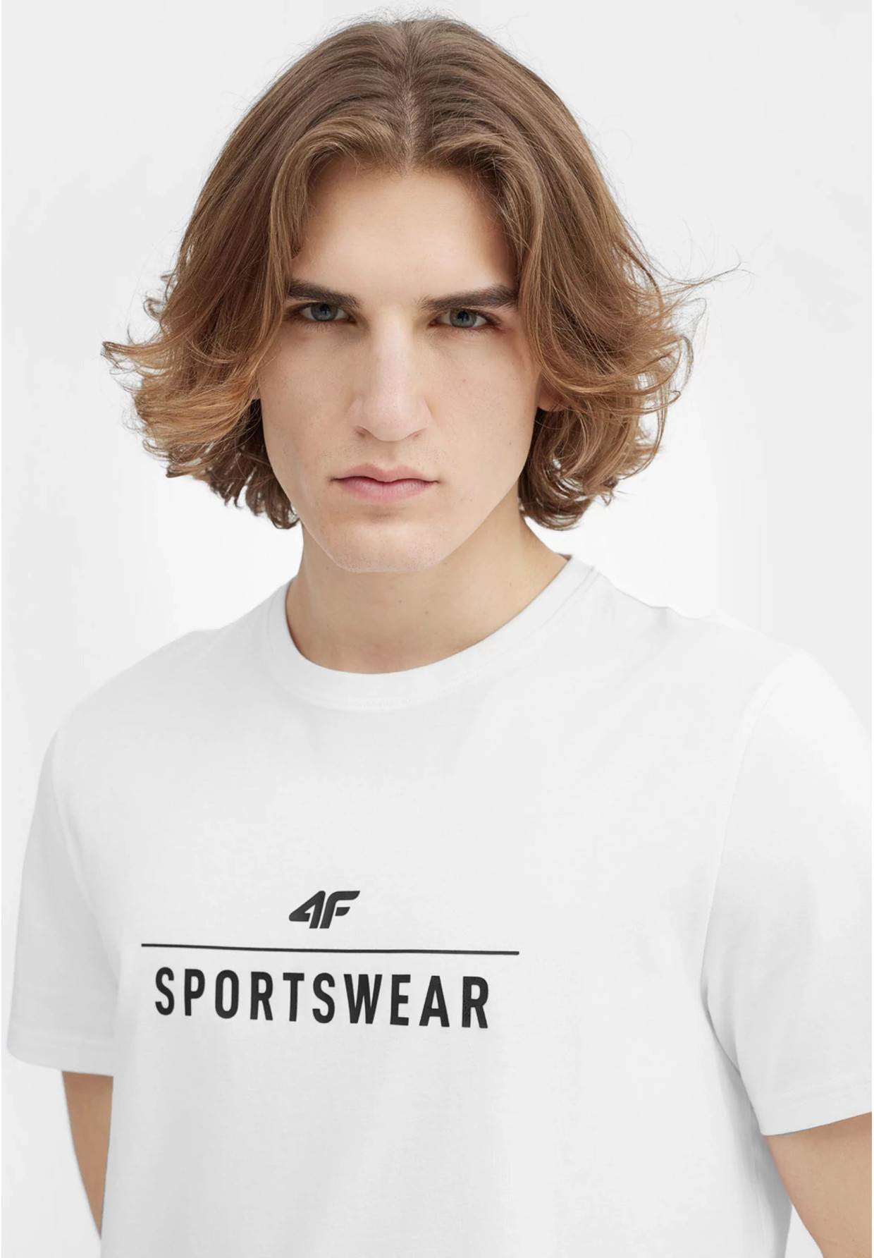 Koszulka Męska Biała 4F Sportowy T-shirt Regular