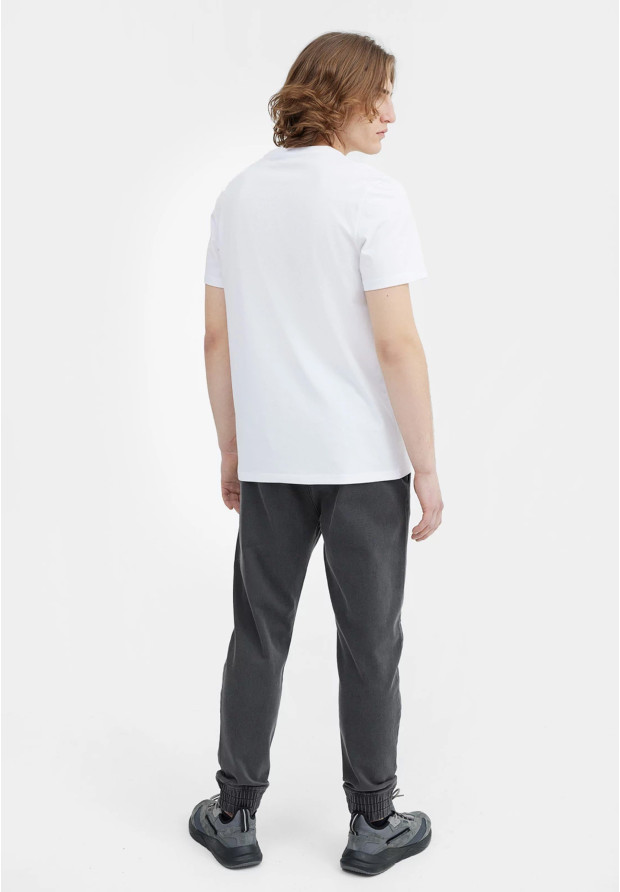 Koszulka Męska Biała 4F Sportowy T-shirt Regular