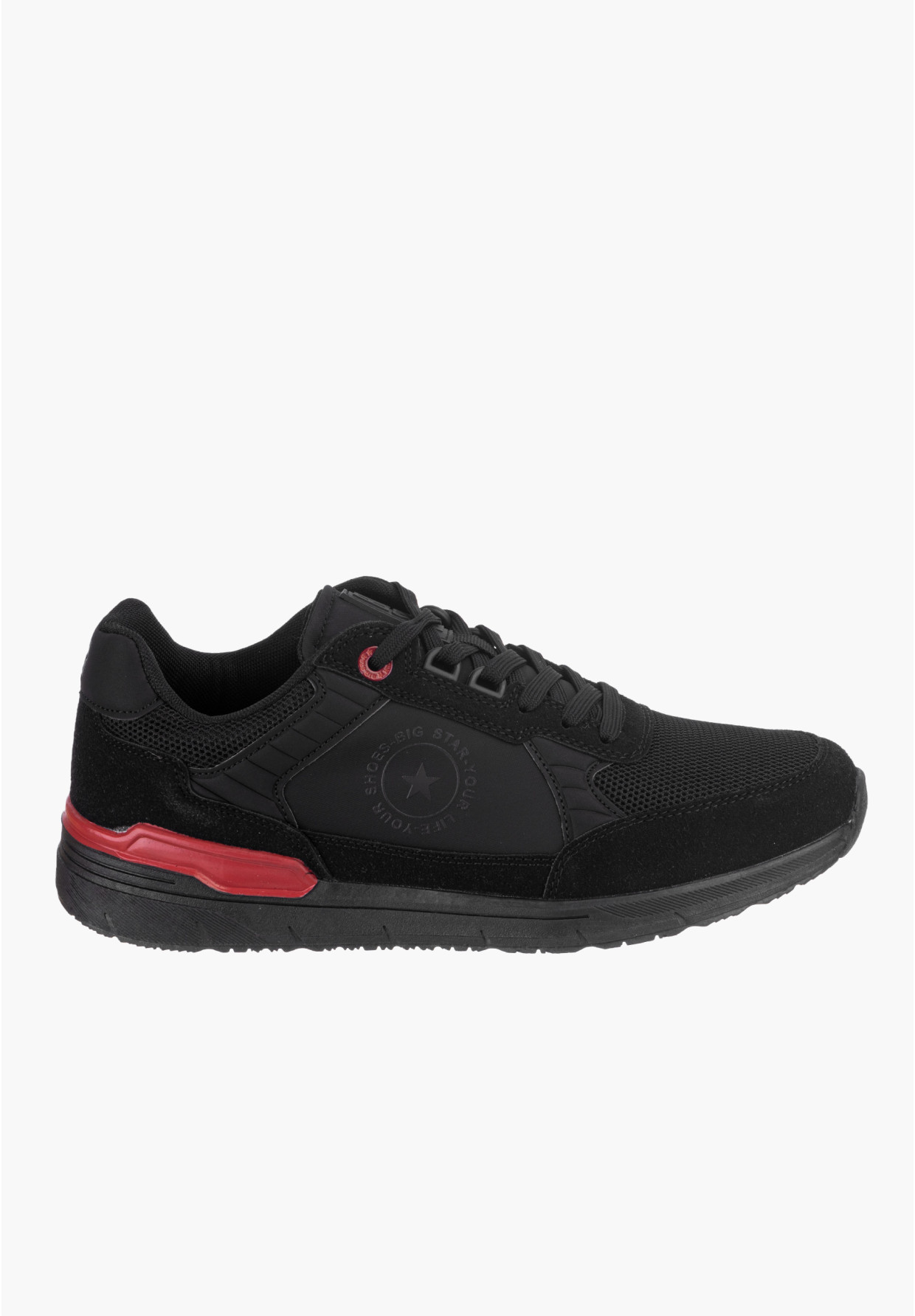 Sneakersy Męskie Big Star Czarne LL174252