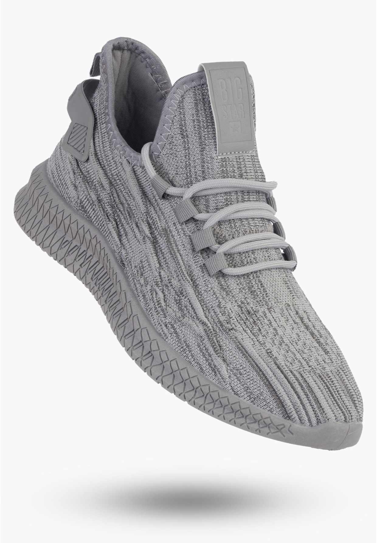 Sneakersy Męskie Big Star Szare LL174339
