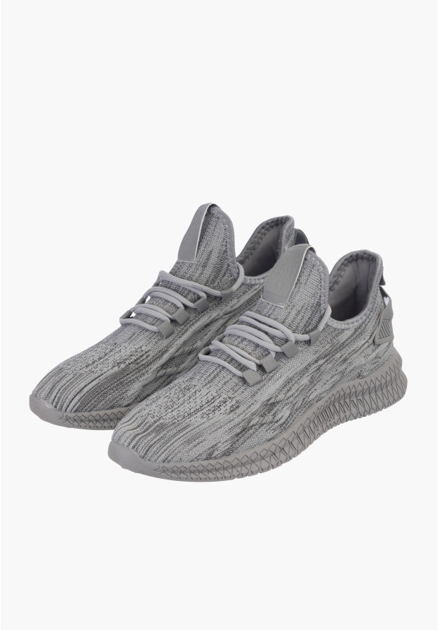 Sneakersy Męskie Big Star Szare LL174339
