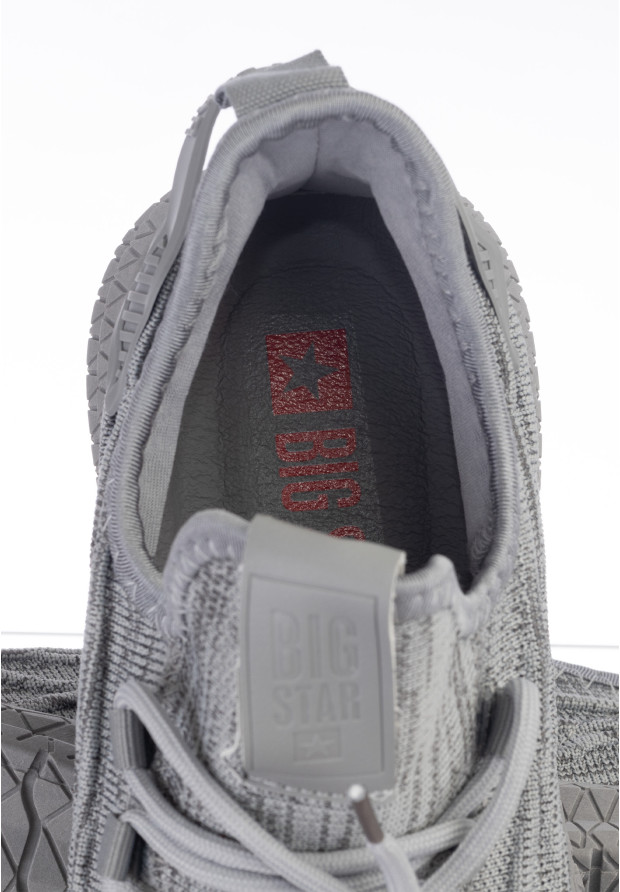 Sneakersy Męskie Big Star Szare LL174339