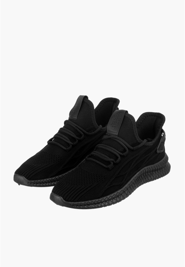 Sneakersy Męskie Big Star Czarne LL174336
