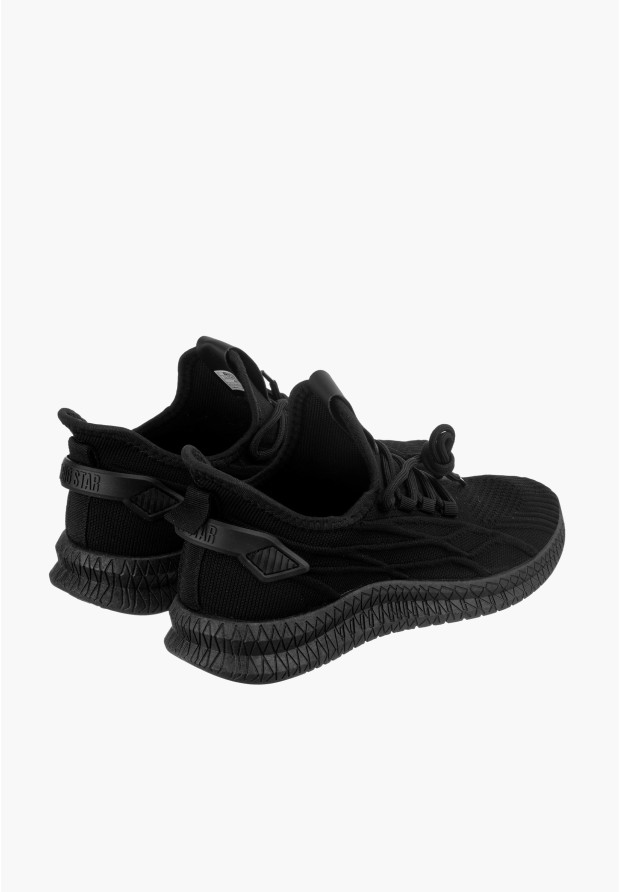 Sneakersy Męskie Big Star Czarne LL174336