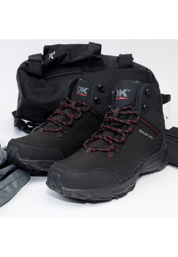 Buty Trekkingowe Męskie Czarne DK Prince High