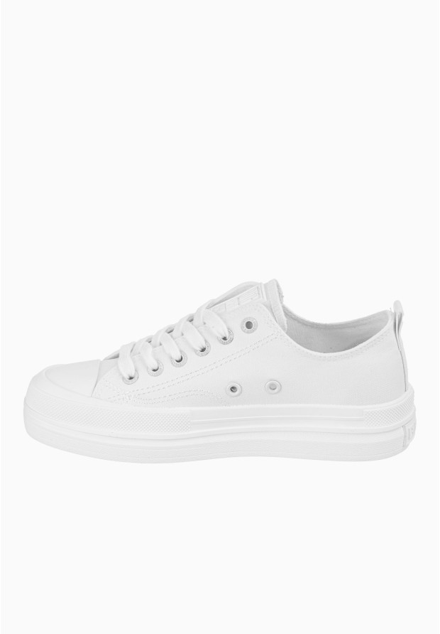 Trampki Damskie Big Star Białe gruba podeszwa LL274968