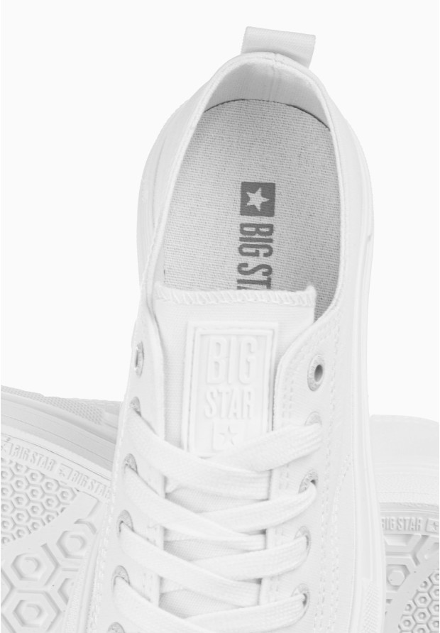 Trampki Damskie Big Star Białe gruba podeszwa LL274968