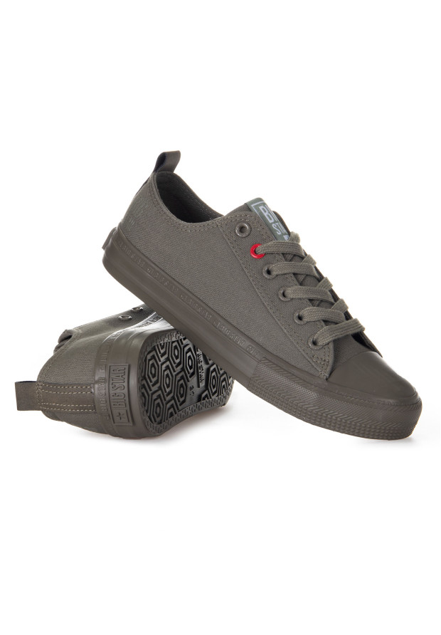 Męskie Trampki Khaki - Styl Miejski BIG STAR JJ174004