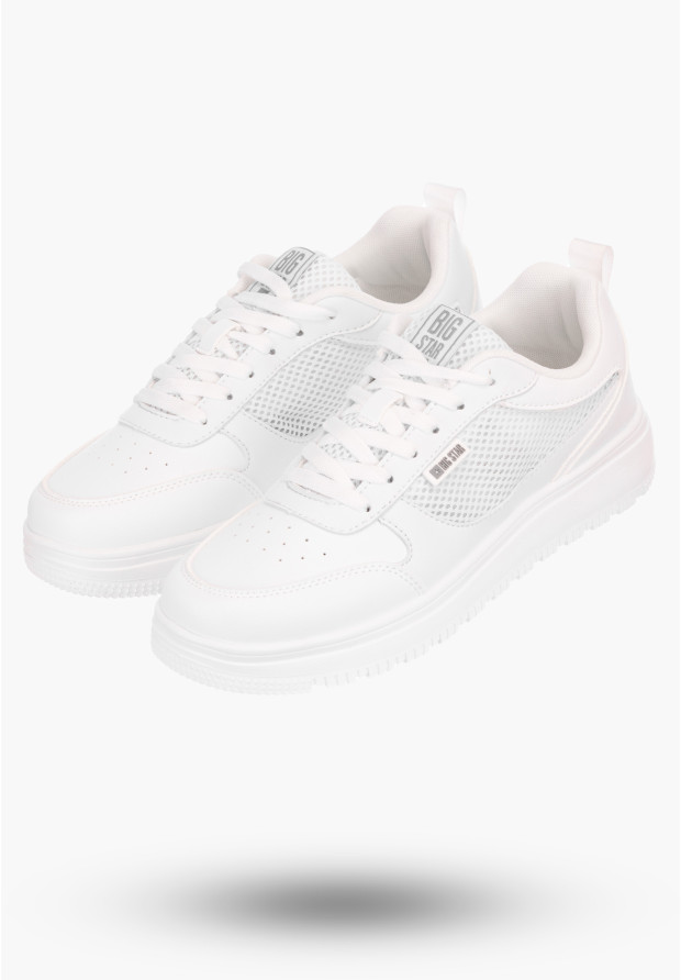 BIG STAR Sneakersy Męskie z Memory Foam Białe Lekkie NN174140