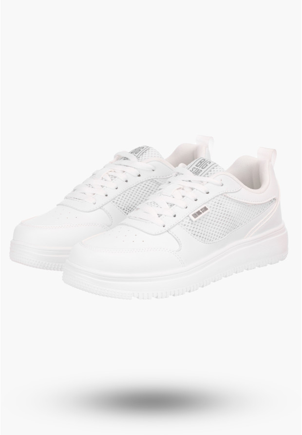BIG STAR Sneakersy Męskie z Memory Foam Białe Lekkie NN174140