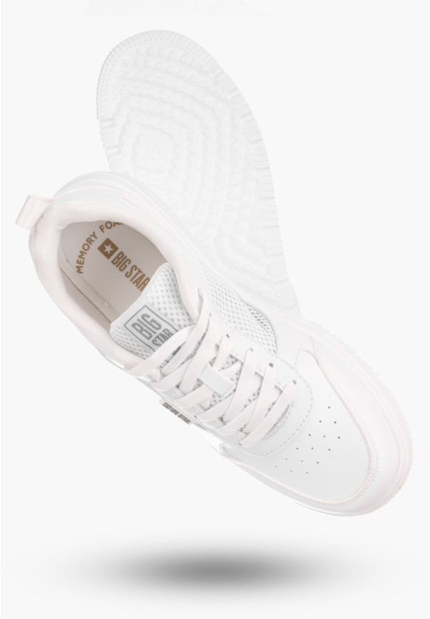 BIG STAR Sneakersy Męskie z Memory Foam Białe Lekkie NN174140
