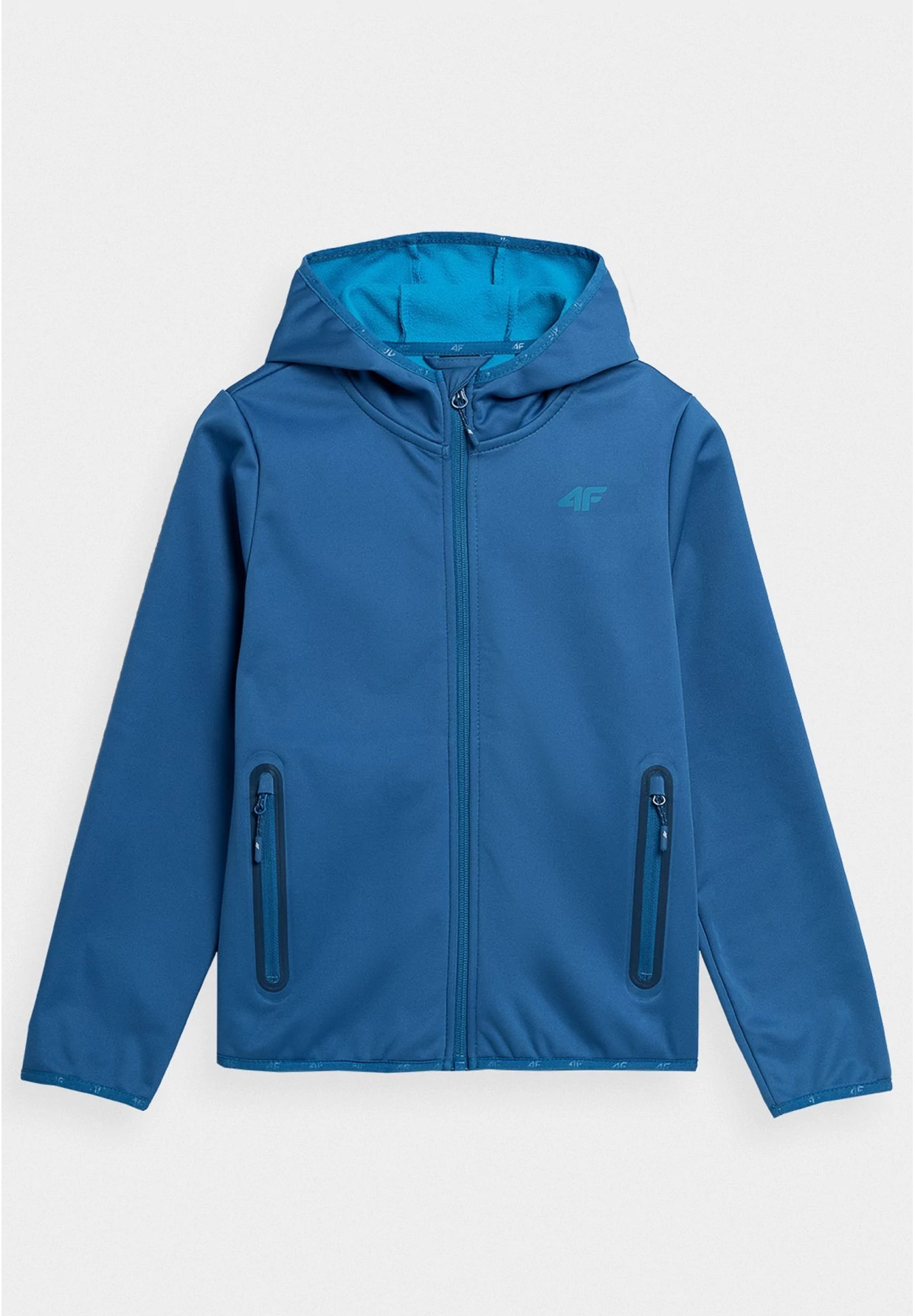Kurtka Chłopięca 4F Niebieski Softshell HJL22-JSFM001-32S