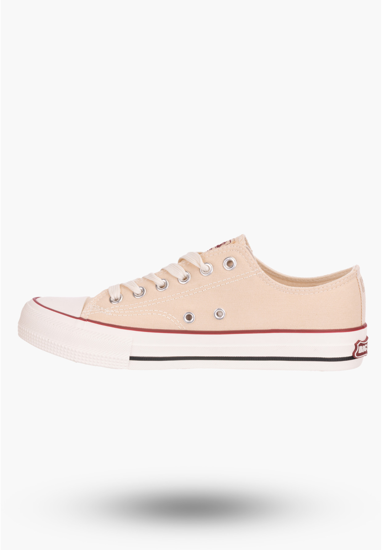 Trampki Damskie Big Star beżowe klasyczne logo NN274236