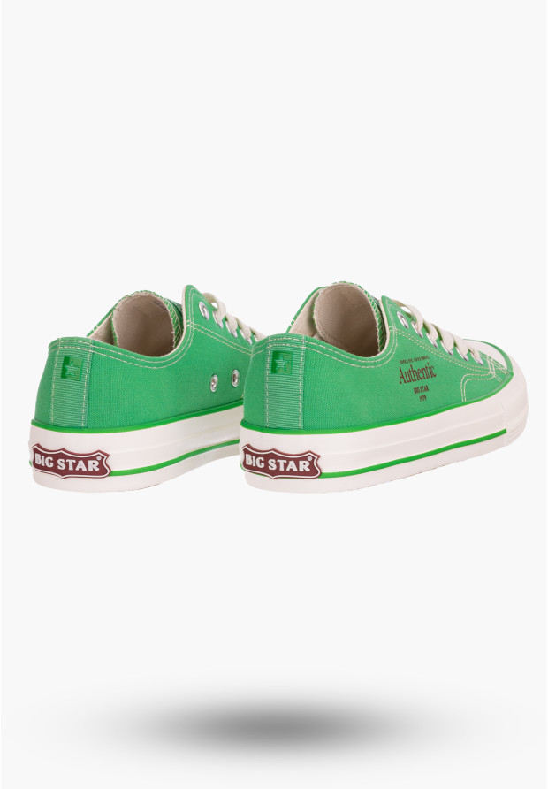 Trampki Damskie Big Star zielone klasyczne logo NN274240