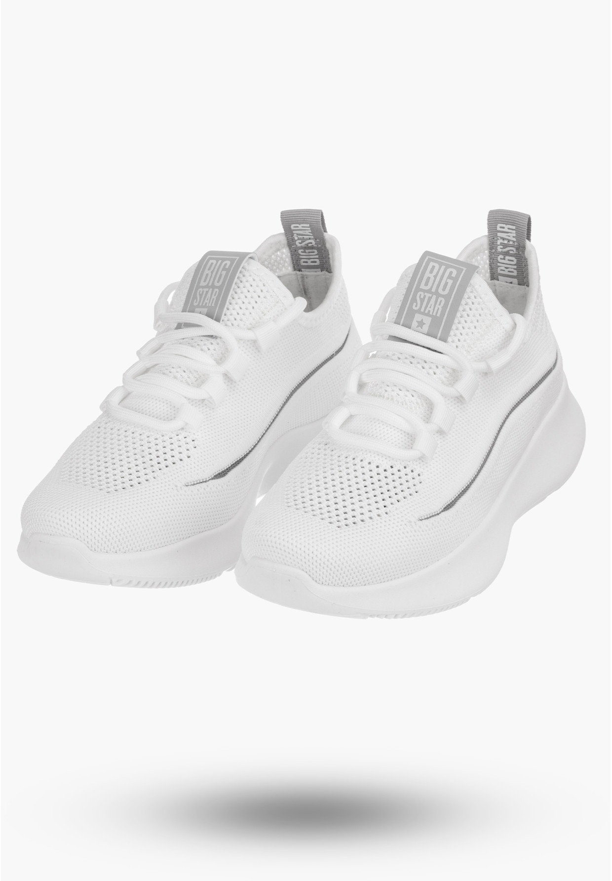 Sneakersy Big Star Białe Buty Damskie NN274662