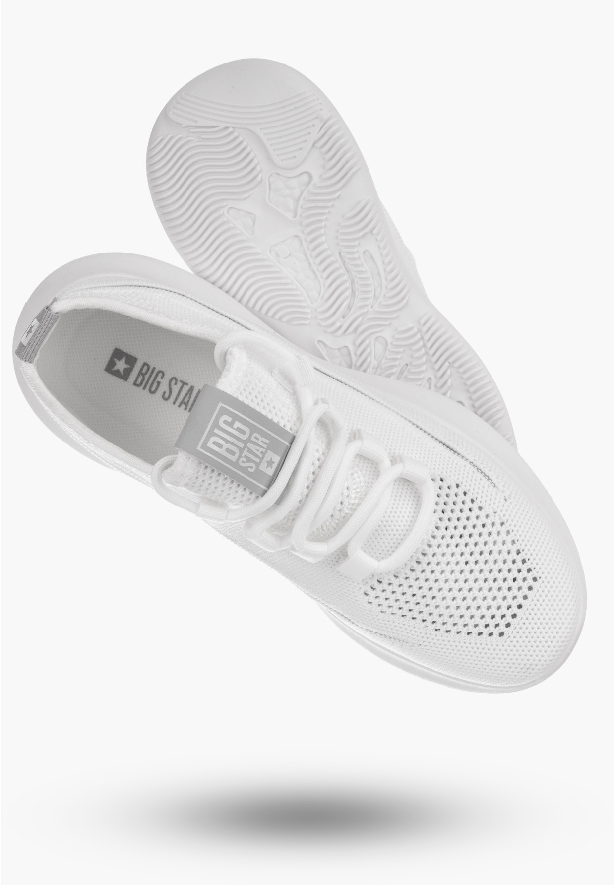 Sneakersy Big Star Białe Buty Damskie NN274662