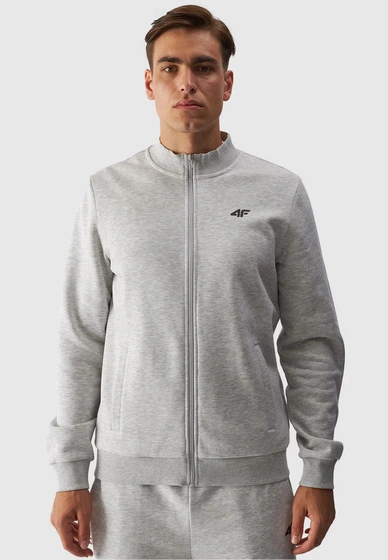 Bluza Męska 4F Sportowa Rozpinana Nieocieplana Szara 4FWMM00TSWSM1463