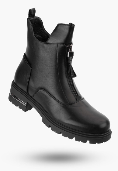 Botki Damskie Czarne Trapery Filippo DBT4811/23 BK