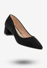 Czółenka Damskie Eleganckie Buty Na Klocku Niskie Czarne Goodin GD-OD-29