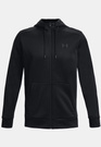Bluza Męska Under Armour Fleece Sportowa Rozpinana z Kapturem Czarna 