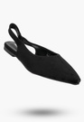 Baleriny Damskie Slingback Buty z odkrytą piętą Eleganckie Czarne