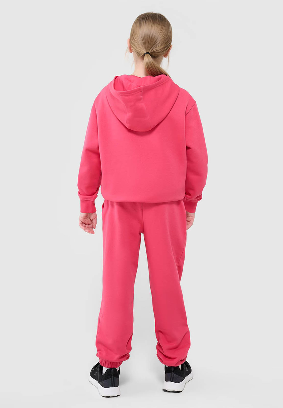 Spodnie Dresowe Sportowe Dziewczęce 4F Joggery Oversize Różowe 4FJWSS25TTROF1187