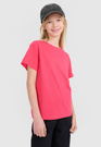 Koszulka Dziewczęca 4F T-shirt Oversize Z Logo Różowy 4FJWSS25TTSHF2326