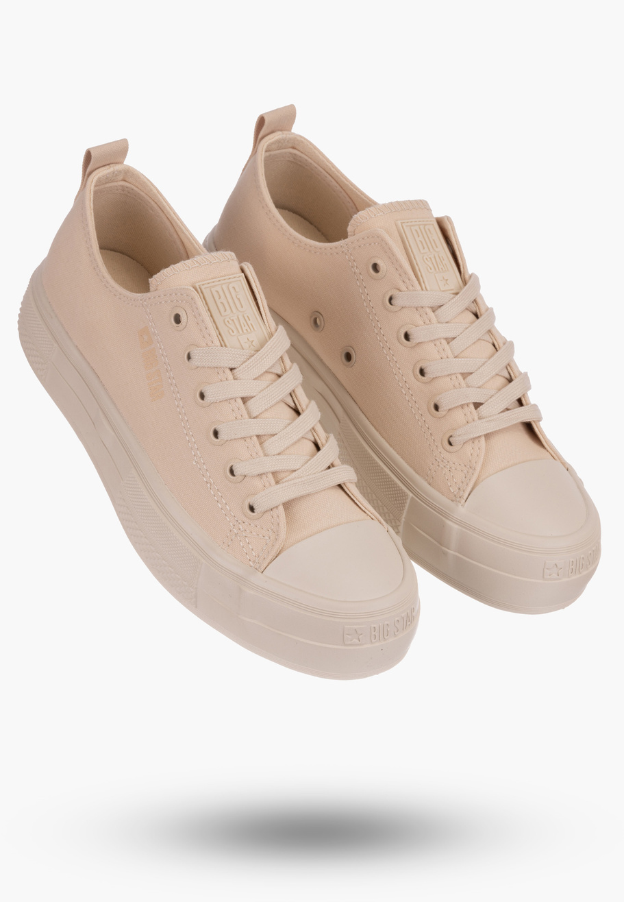 Trampki Big Star Beżowe Buty Damskie NN274854