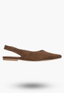 Baleriny Damskie Slingback Buty z odkrytą piętą Eleganckie Brązowe