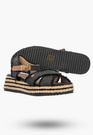 Sandały Damskie Wrangler Na Koturnie Buty Materiałowe Espadryle Granatowe KIM TEX