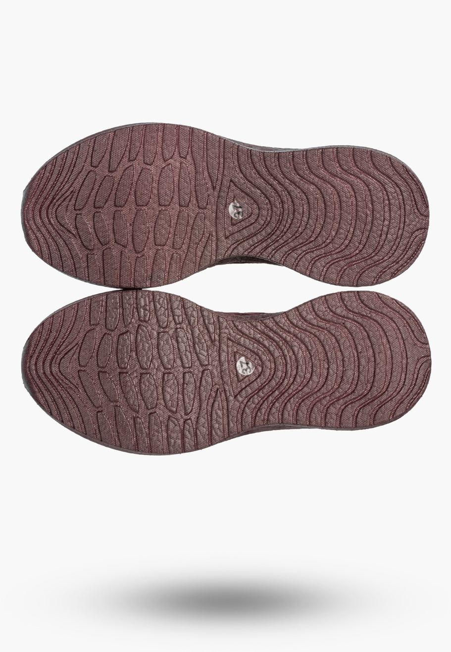 Sneakersy Damskie BIG STAR Buty Sportowe Lekkie Wsuwane Burgundowe UU274053