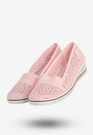 Baleriny Damskie Buty Ażurowe Wsuwane Półbuty Różowe Bella Paris CB930-72