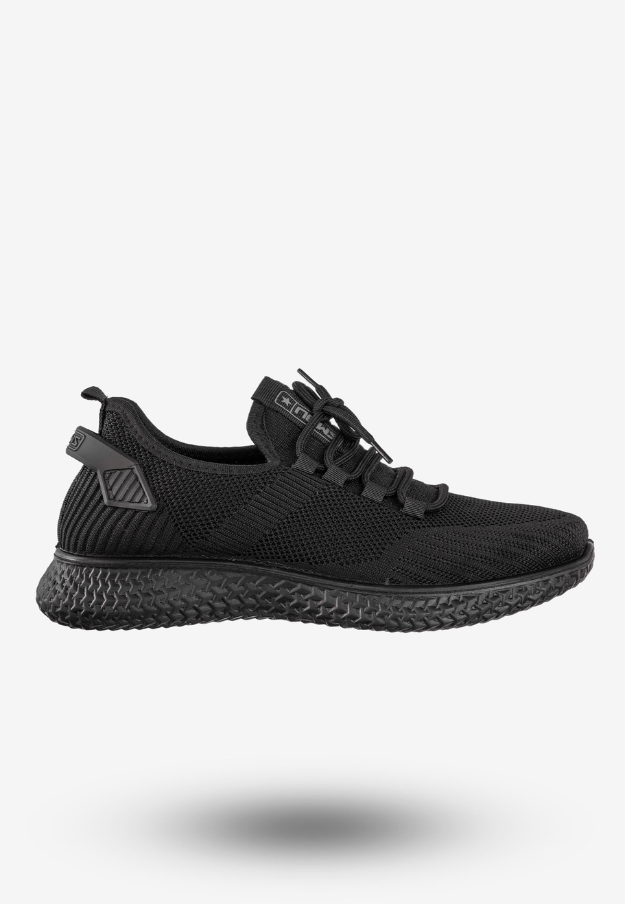 Sneakersy Męskie Buty Sportowe Lekkie News Czarne 21MN02-3634M