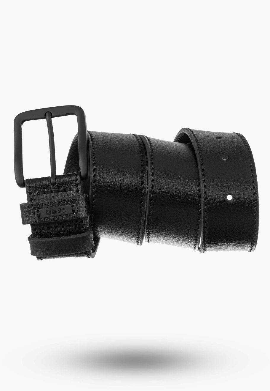 Pasek BIG STAR Skórzany Czarny KK675125