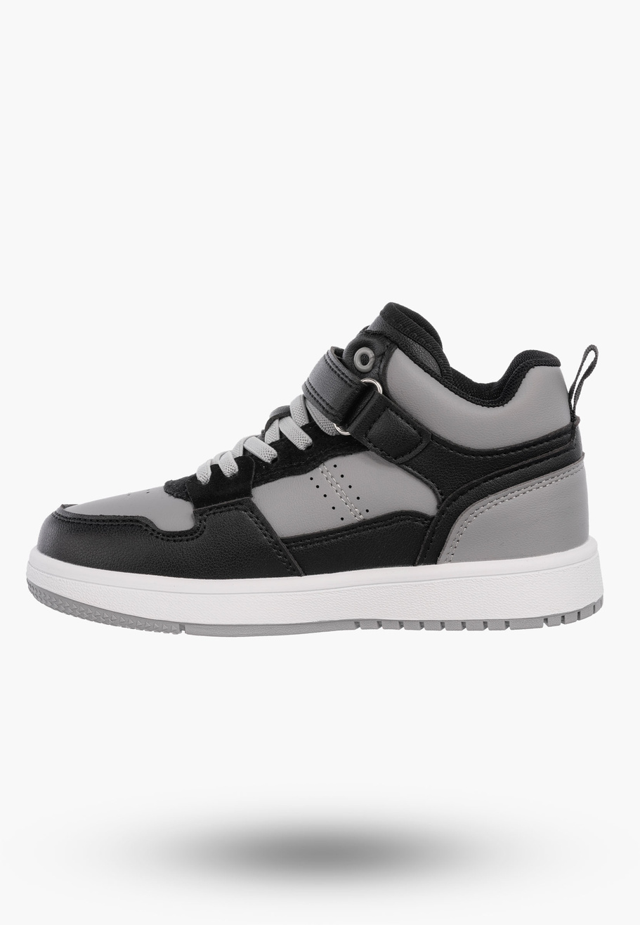 Buty Chłopięce Sneakersy Szare Na Rzepy Sportowe Za kostkę TC819