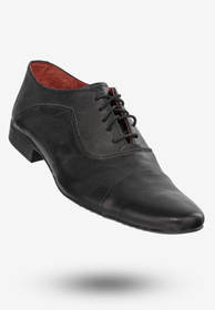 Półbuty Wizytowe Męskie Buty Eleganckie Peppe Rosso Czarne M400C