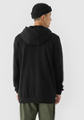 Bluza męska 4F Czarna Basic z kapturem 4FSSS24TSWSM1629