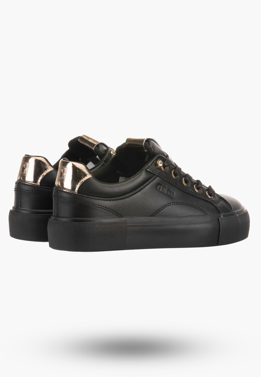 Buty Damskie BIG STAR Czarne Trampki NN274209