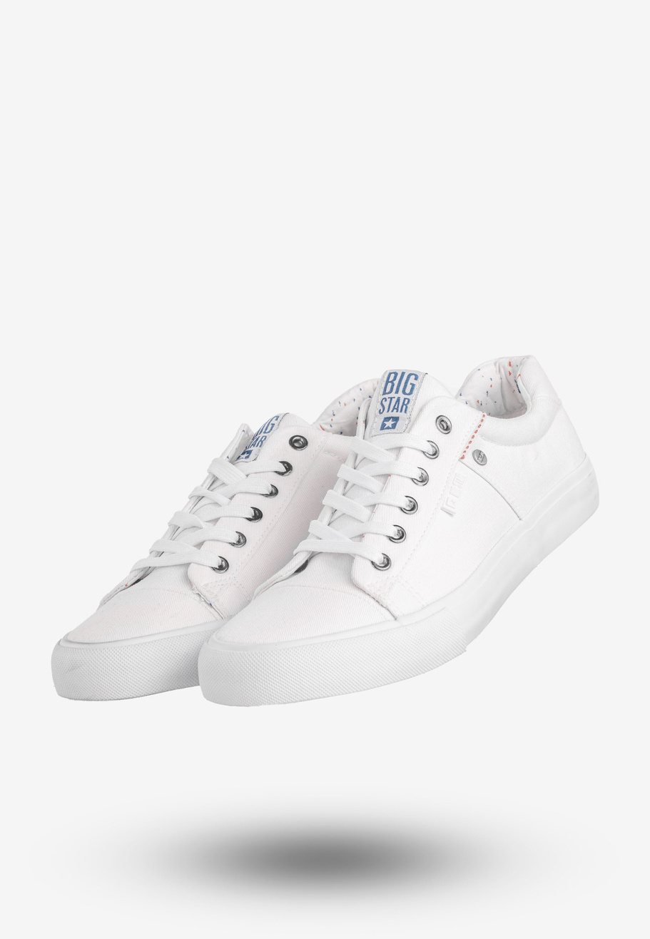 Tenisówki Męskie BIG STAR Buty Sportowe Trampki Klasyczne Białe AA174097A