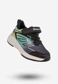 Sneakersy Dziecięce Na Rzepy Buty Sportowe Półbuty Czarne Apawwa G1865P