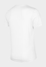 Koszulka Męska 4F T-shirt Z Logo Regular Biały NOSH4-TSM003B
