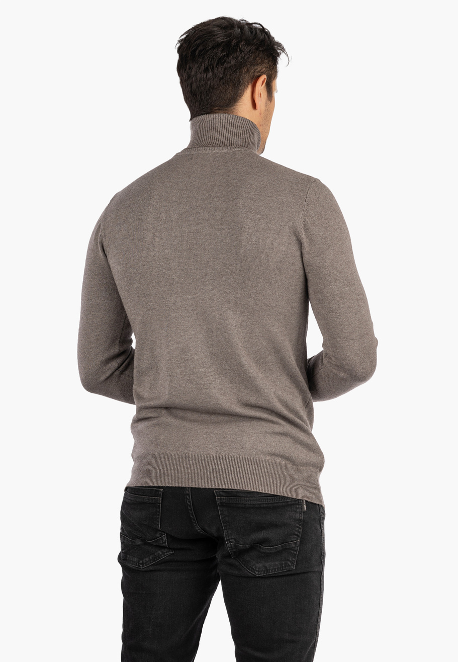 Golf Męski Slim Fit Szary