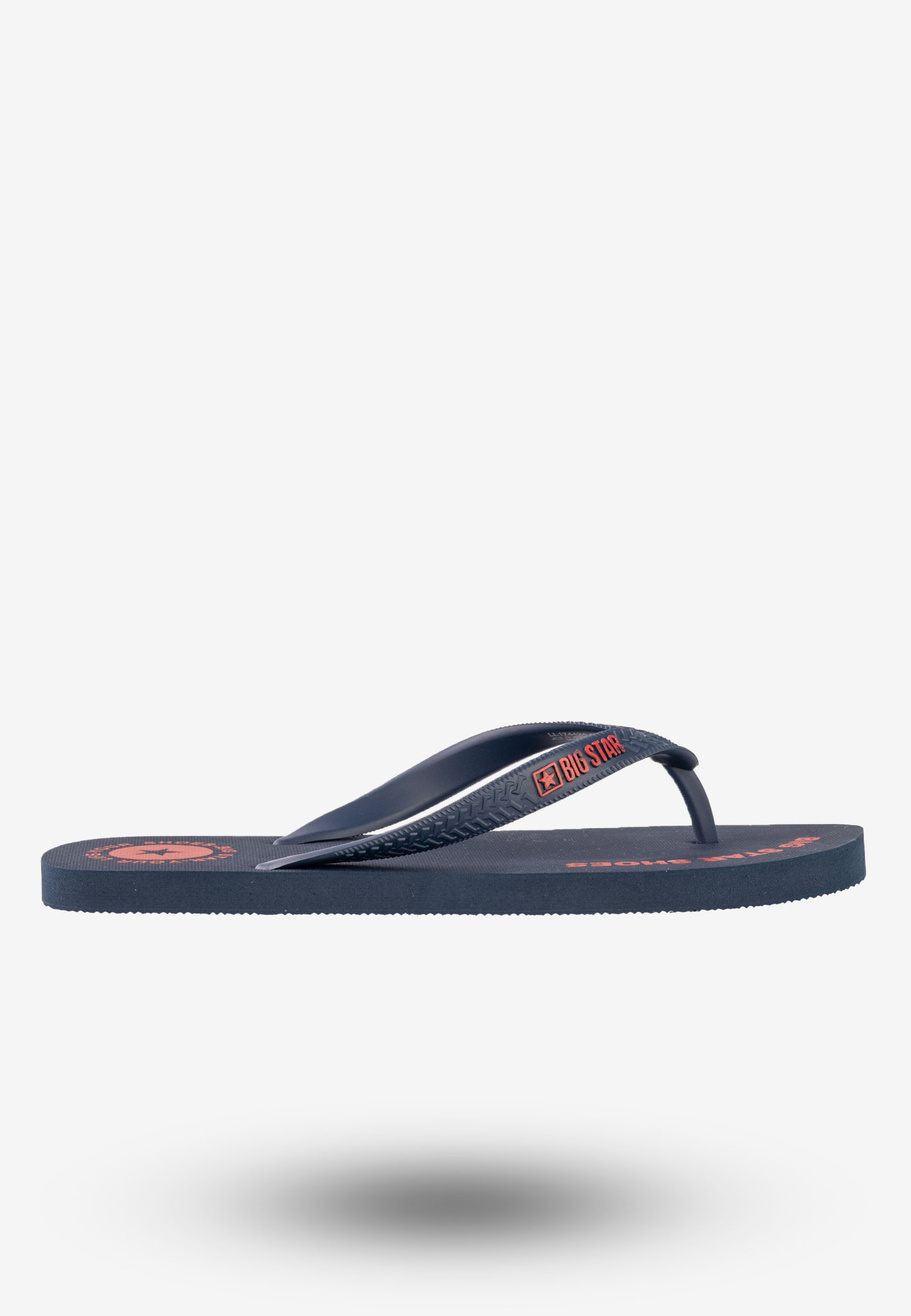 Japonki Męskie Buty Big Star Granatowe LL174424