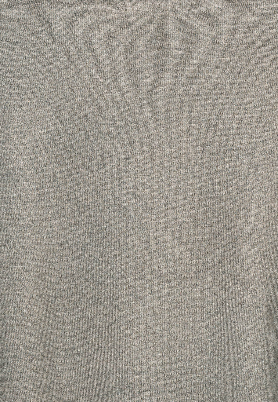 Półgolf męski Slim Fit mocno dopasowany z grubszej dzianiny szary odcień Coffee