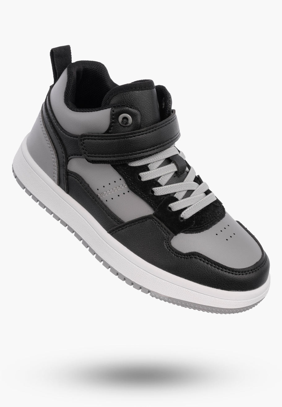 Buty Chłopięce Sneakersy Szare Na Rzepy Sportowe Za kostkę TC819
