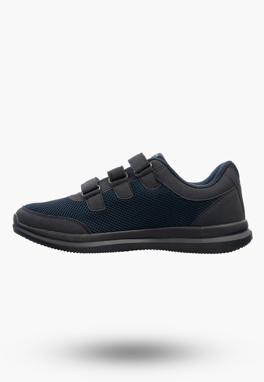 Buty Sportowe Męskie Półbuty Na Rzepy Siatka Sneakersy Granatowe American Club