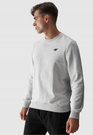 Bluza Męska 4F Szara bez kaptura Sportowa Nierozpinana BASIC 4FSS23TSWSM0705