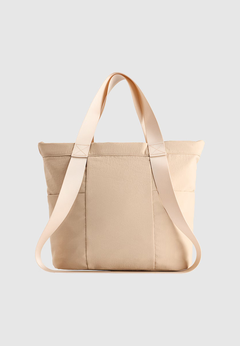 Torba Na Ramię 4F Shopper Torebka Pojemna 14L Funkcjonalna Beżowa 4FWSS26ASBGF109
