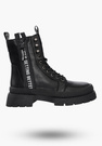Buty Damskie Trapery Skórzane Czarne Z Ociepleniem Na Zimę DBT4153/22BK