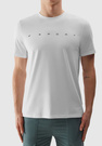 Koszulka Męska 4F Sportowy T-shirt Biały Regular TTSHM1283
